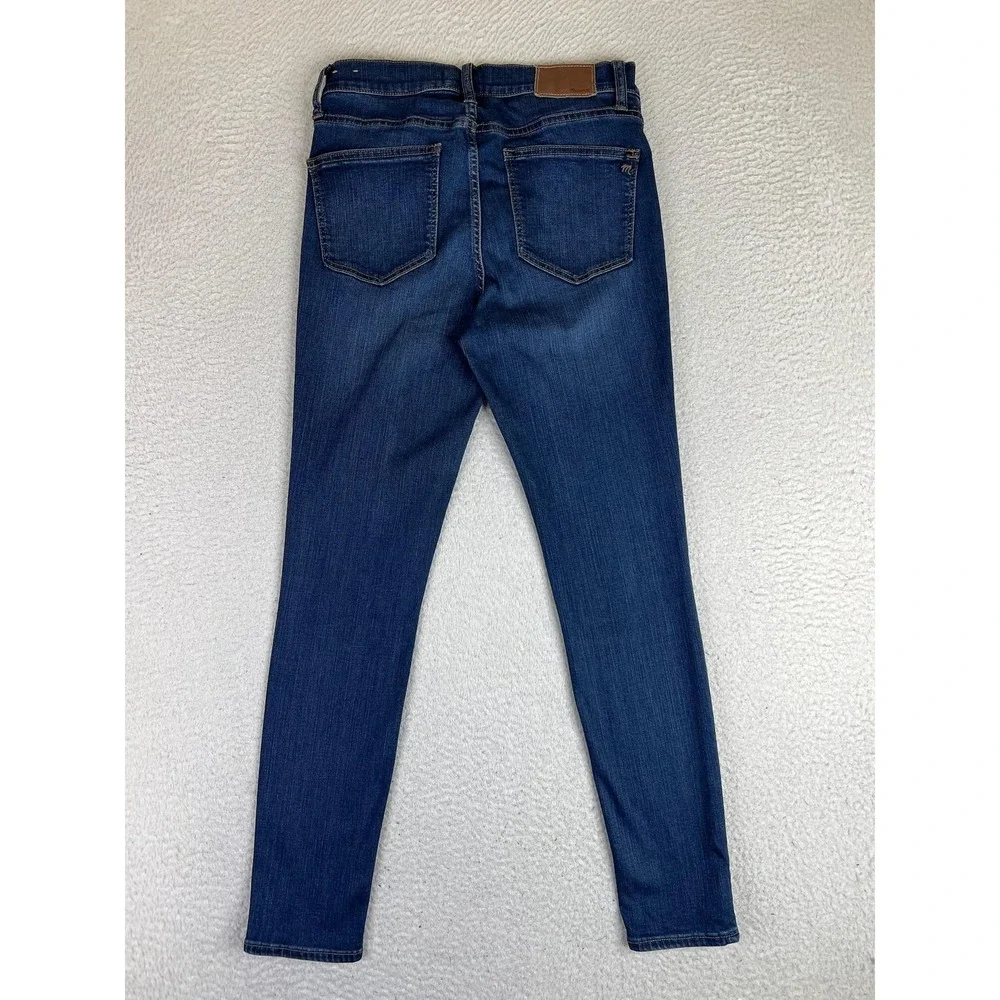 Madewell Roadtripper Skinny Jeans Womens 28 Blue Medium Wash Mid Rise Stretch